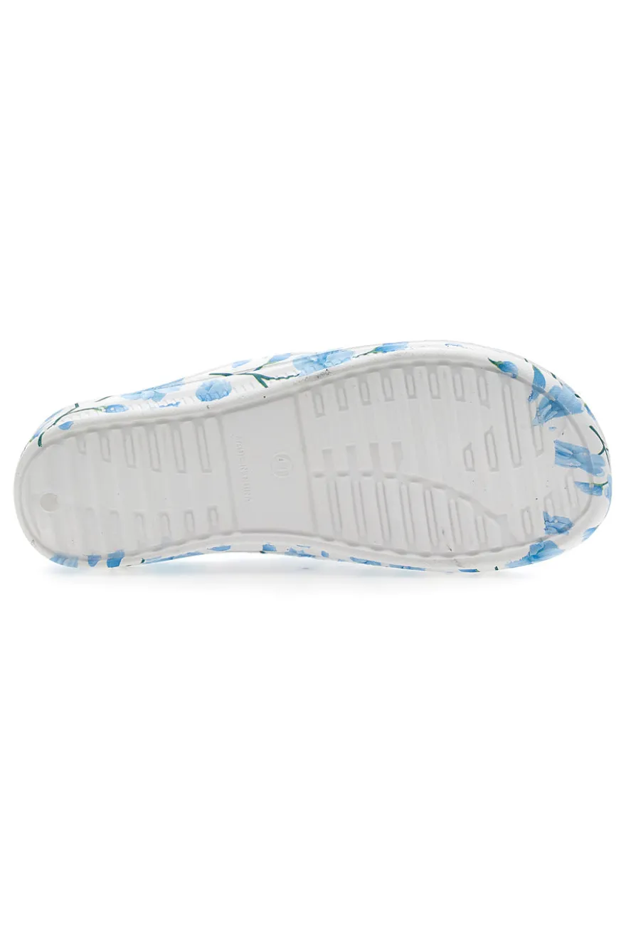 Coveri Worls 36 Blaue Gummipantoffeln