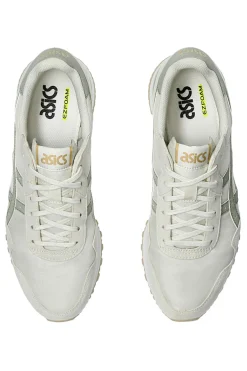 Cremefarbene und grüne Sneakers mit Ortholite-Einlegesohle ASICS Tiger Runner II