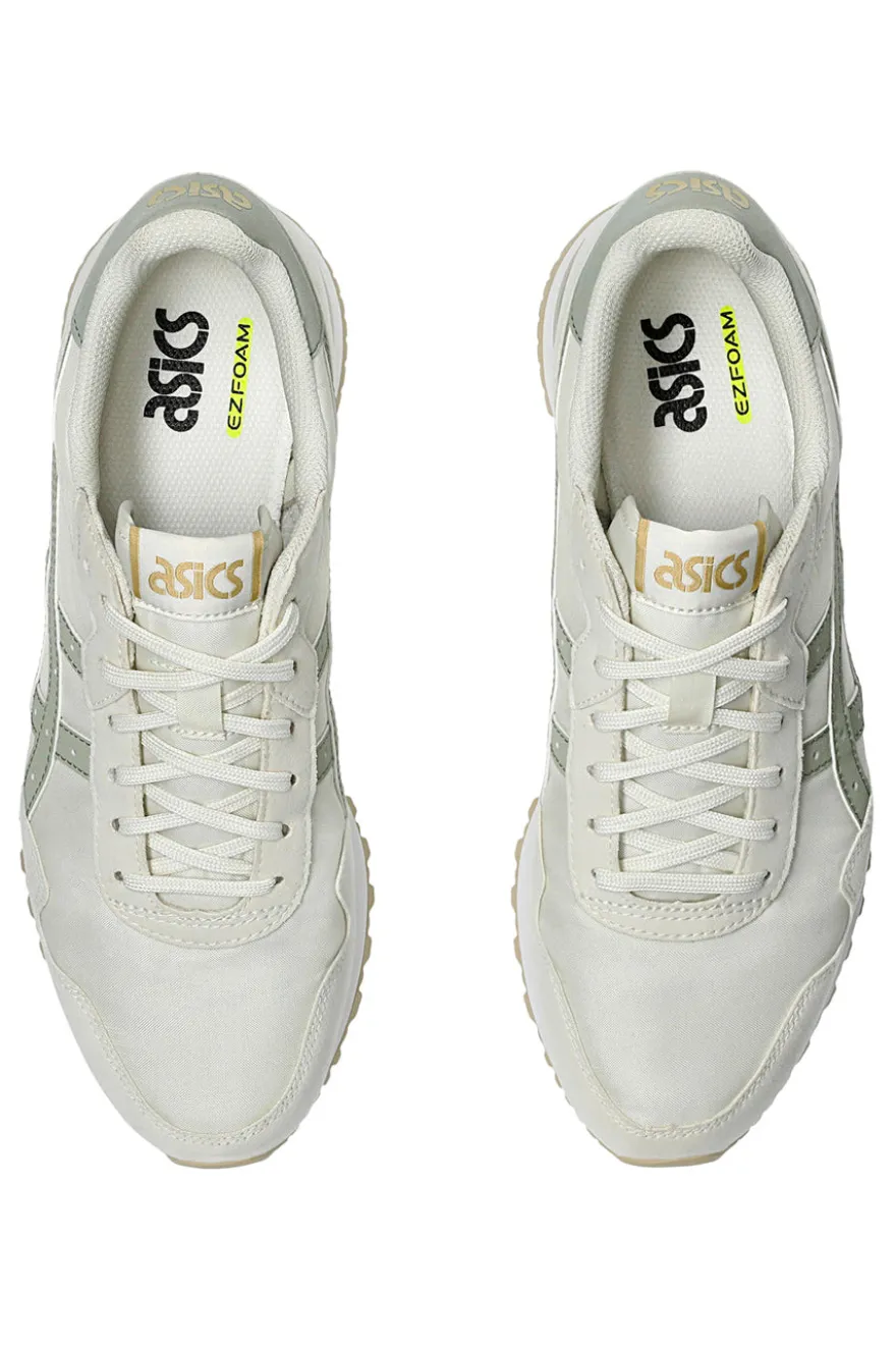 Cremefarbene und grüne Sneakers mit Ortholite-Einlegesohle ASICS Tiger Runner II