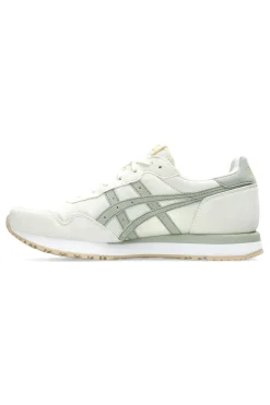 Cremefarbene und grüne Sneakers mit Ortholite-Einlegesohle ASICS Tiger Runner II