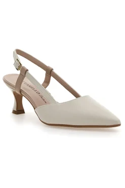 Cremefarbener Slingback-Dekolleté Pittarello Couture 506P