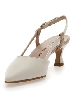 Cremefarbener Slingback-Dekolleté Pittarello Couture 506P