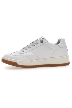 Damen weiße Leder Turnschuhe Pittarello Kapseln S1
