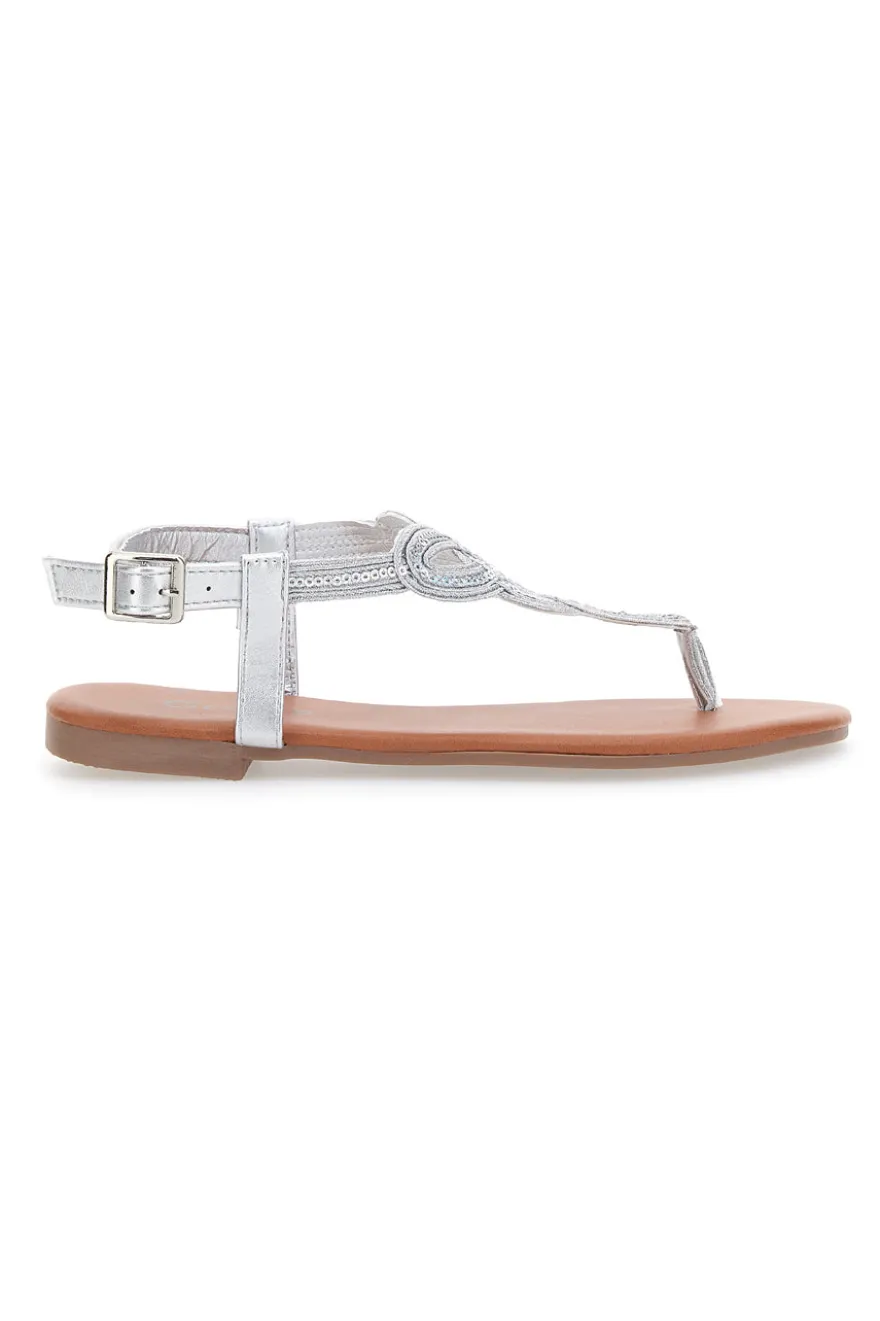 Danke Jewel Sandalen 5008 Silber