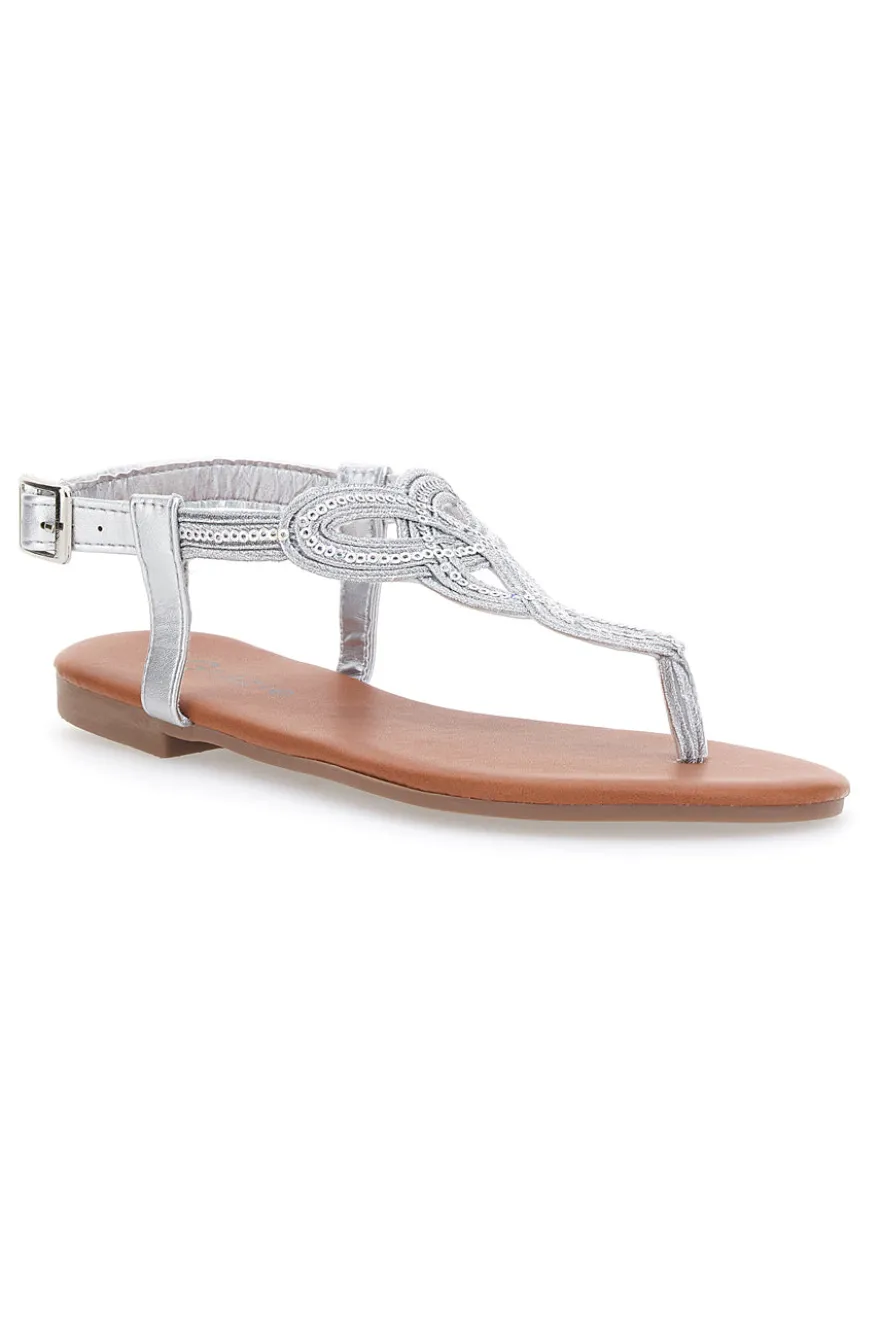 Danke Jewel Sandalen 5008 Silber