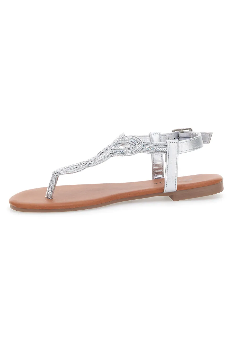 Danke Jewel Sandalen 5008 Silber