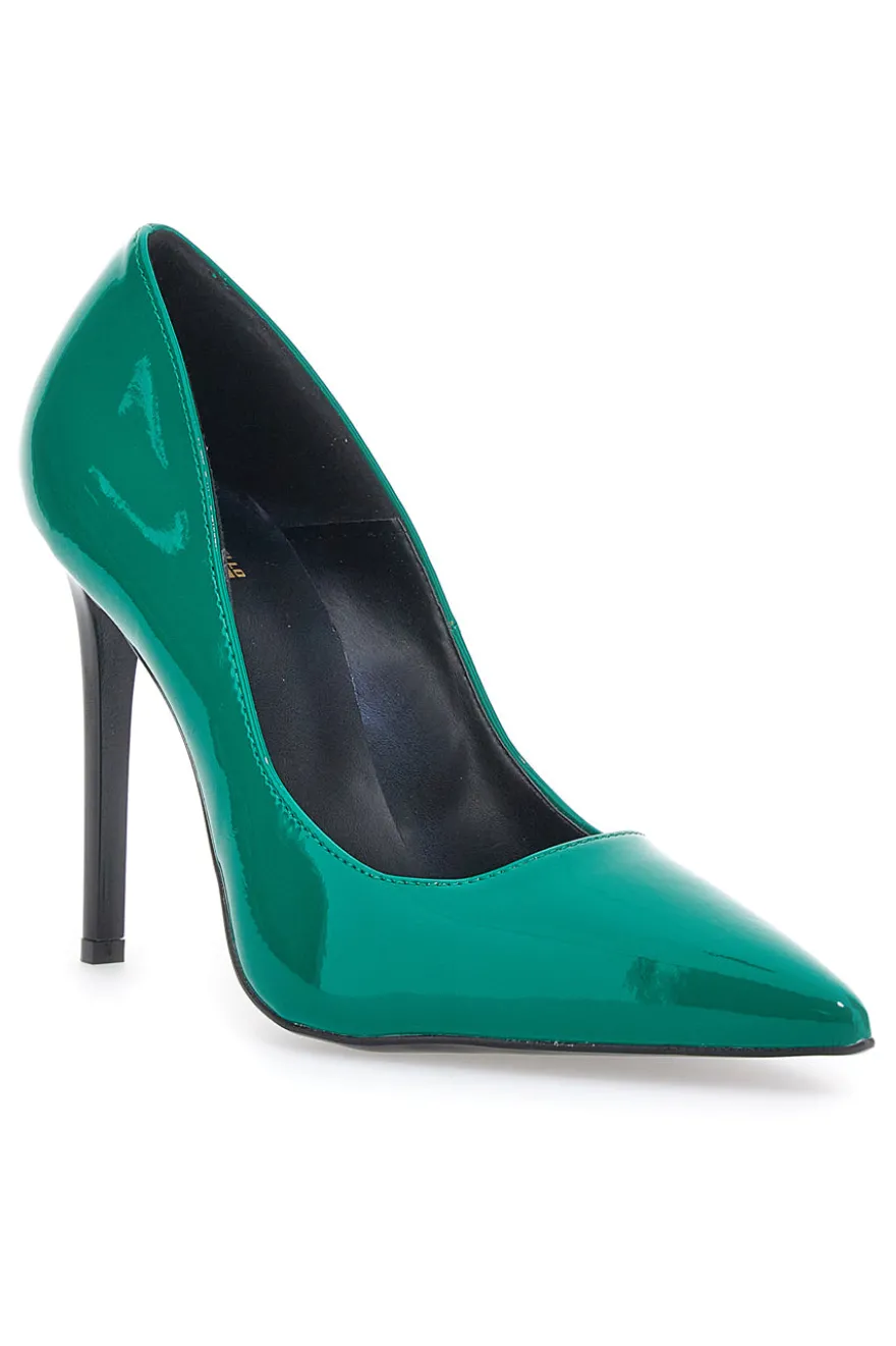 Décolleté a Punta Pittarello Elite 193 Green in vernice