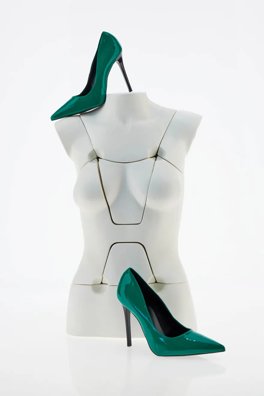 Décolleté a Punta Pittarello Elite 193 Green in vernice