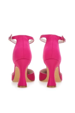 Décolleté a Punta Pittarello Love 704 Raso Fuxia