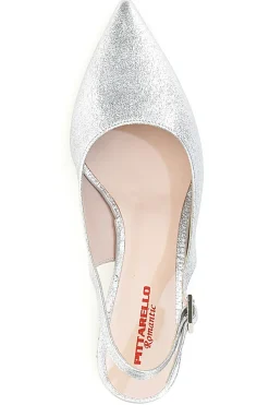 Décolleté Argento Slingback Effetto Brillantini PITTARELLO ROMANTIC 3123