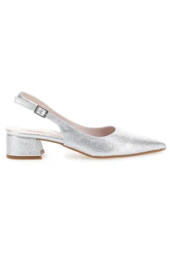 Décolleté Argento Slingback Effetto Brillantini PITTARELLO ROMANTIC 3123