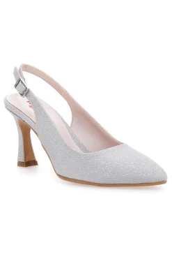 Décolleté Argento Tacco 9 Cm Pittarello Romantic 2371