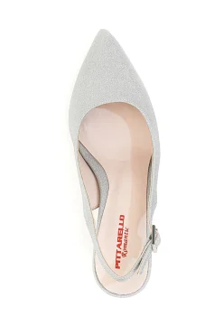 Décolleté Argento Tacco 9 Cm Pittarello Romantic 2371