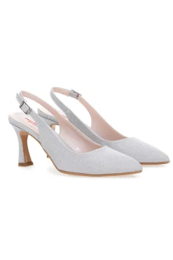 Décolleté Argento Tacco 9 Cm Pittarello Romantic 2371