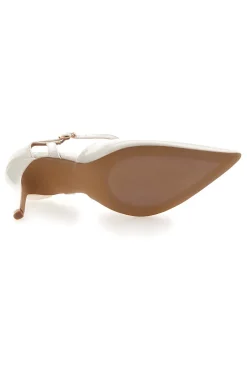 Décolleté avorio effetto vernice con tacco Mon dieu 1926Q266