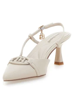 Décolleté Beige Con Cinturino Slingback Laura Biagiotti 8971