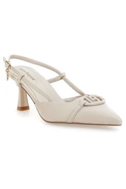 Décolleté Beige Con Cinturino Slingback Laura Biagiotti 8971