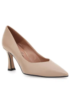 Décolleté beige con tacco a rocchetto Francesca gritti 3354