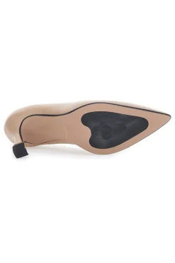 Décolleté beige con tacco a rocchetto Francesca gritti 3354