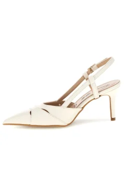 Décolleté beige in vera pelle con cinturino Francesca Gritti P7060