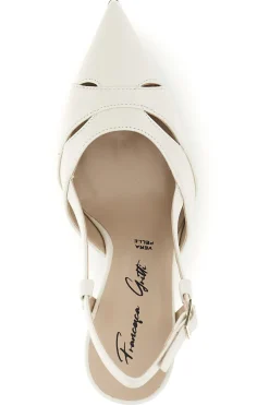 Décolleté beige in vera pelle con cinturino Francesca Gritti P7060