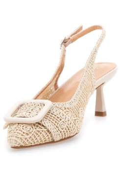 Décolleté Beige slingback tacco medio Le havre Paris 63181