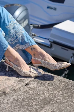 Décolleté Beige slingback tacco medio Le havre Paris 63181