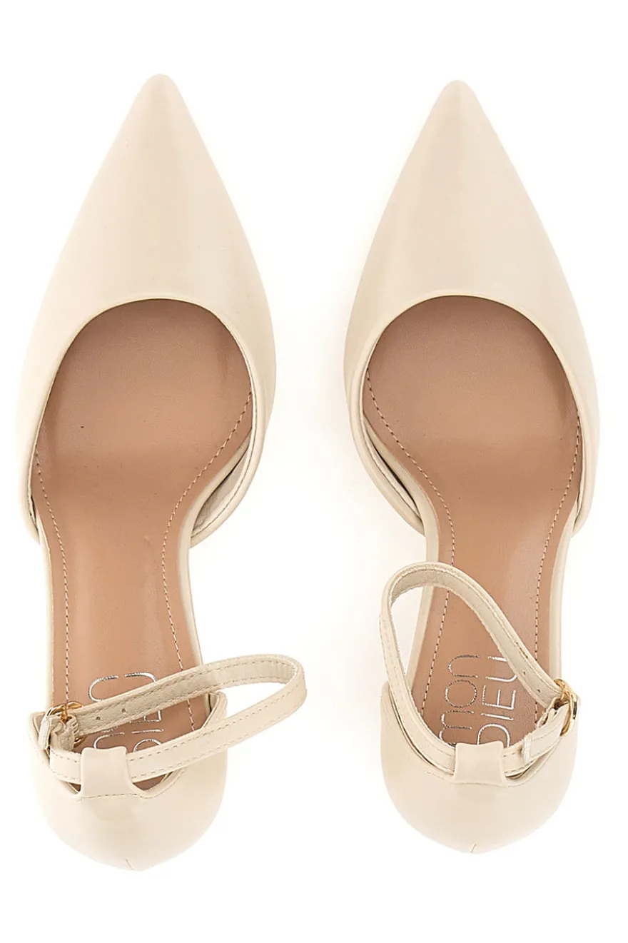 Décolleté Beige tacco alto Mon dieu DO19813