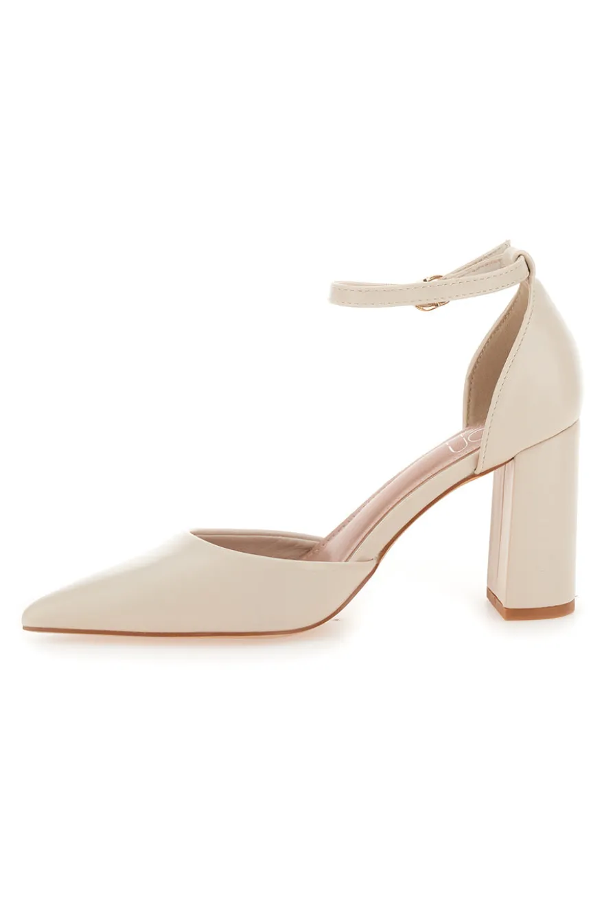 Décolleté Beige tacco alto Mon dieu DO19813