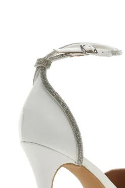 Décolleté Bianche con Strass e Tacco Alto Mon Dieu 1929Q83
