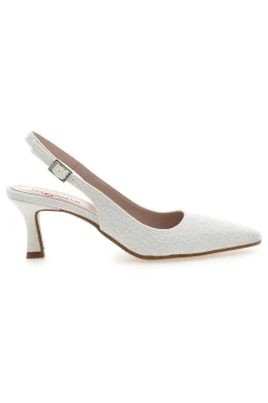 Décolleté Bianche Slingback Effetto Pizzo PITTARELLO ROMANTIC 2241