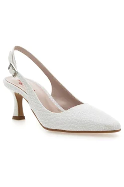 Décolleté Bianche Slingback Effetto Pizzo PITTARELLO ROMANTIC 2241