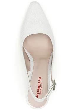 Décolleté Bianche Slingback Effetto Pizzo PITTARELLO ROMANTIC 2241