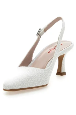 Décolleté Bianche Slingback Effetto Pizzo PITTARELLO ROMANTIC 2241
