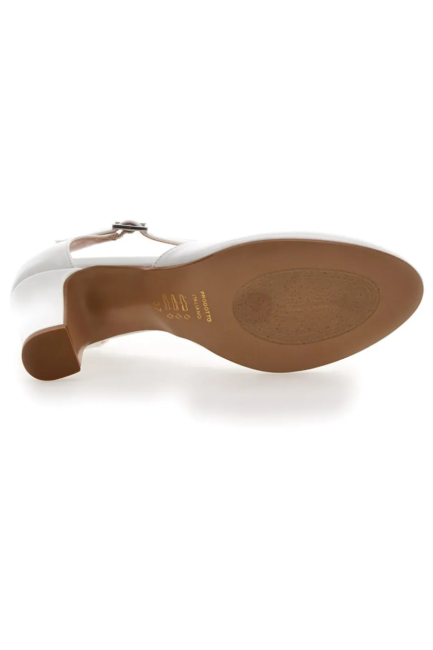 Décolleté Bianche Tacco 8 Cm Pittarello Romantic 2569