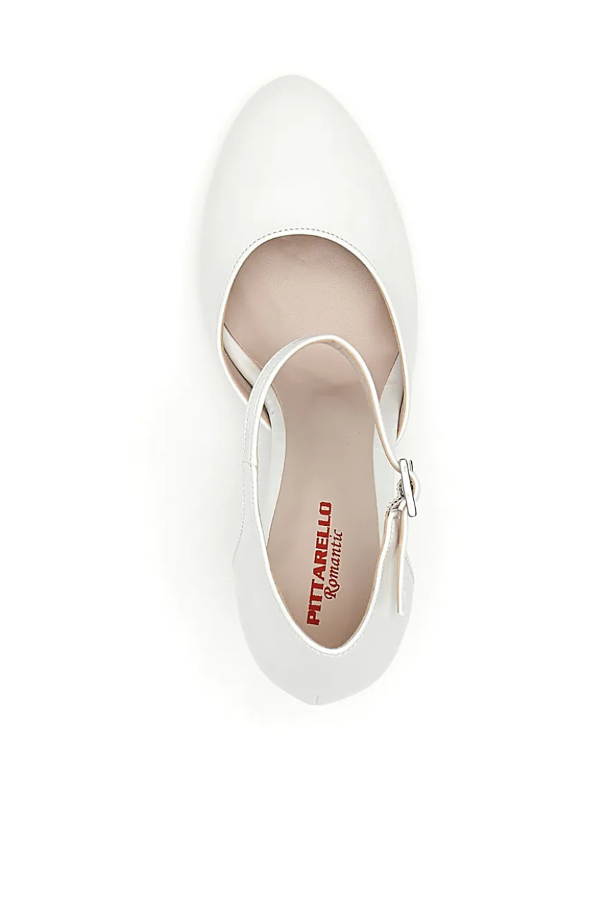 Décolleté Bianche Tacco 8 Cm Pittarello Romantic 2569