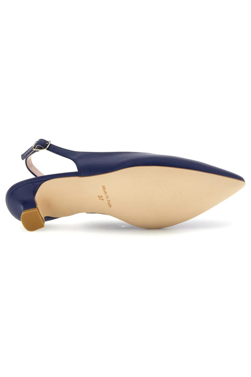 Décolleté blu con cinturino Pittarello glam 3990