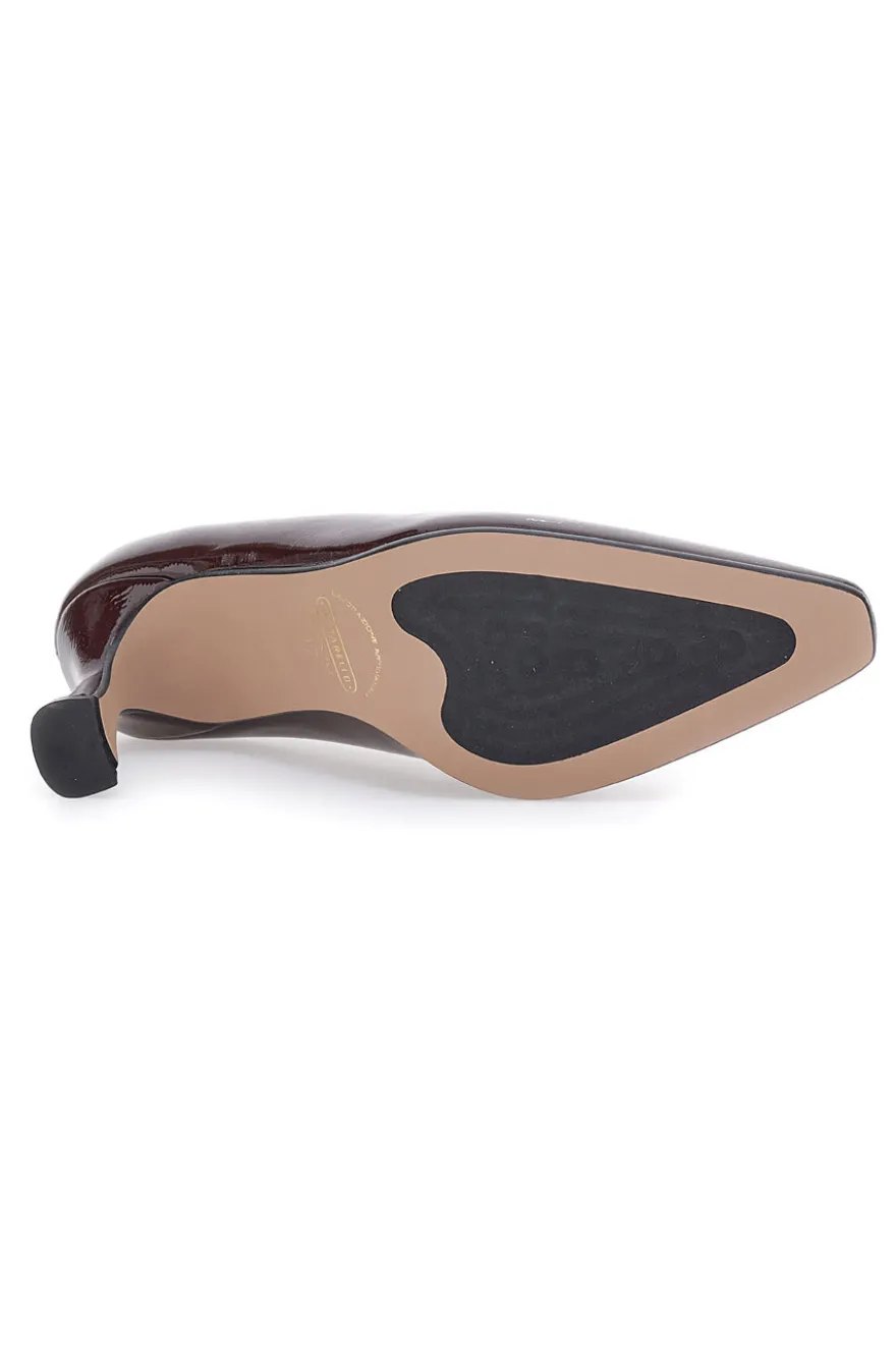 Décolleté Bordò in vernice Pittarello C703