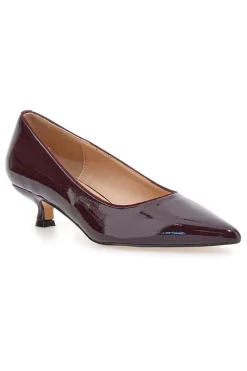 Décolleté bordeaux in vernice con tacco basso Mon Dieu 9904H18