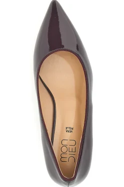 Décolleté bordeaux in vernice con tacco basso Mon Dieu 9904H18