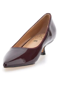 Décolleté bordeaux in vernice con tacco basso Mon Dieu 9904H18