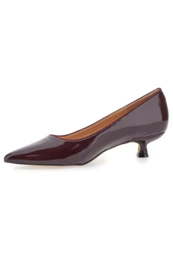 Décolleté bordeaux in vernice con tacco basso Mon Dieu 9904H18