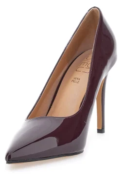 Décolleté bordeaux in vernice con tacco a spillo Mon Dieu 1926H36