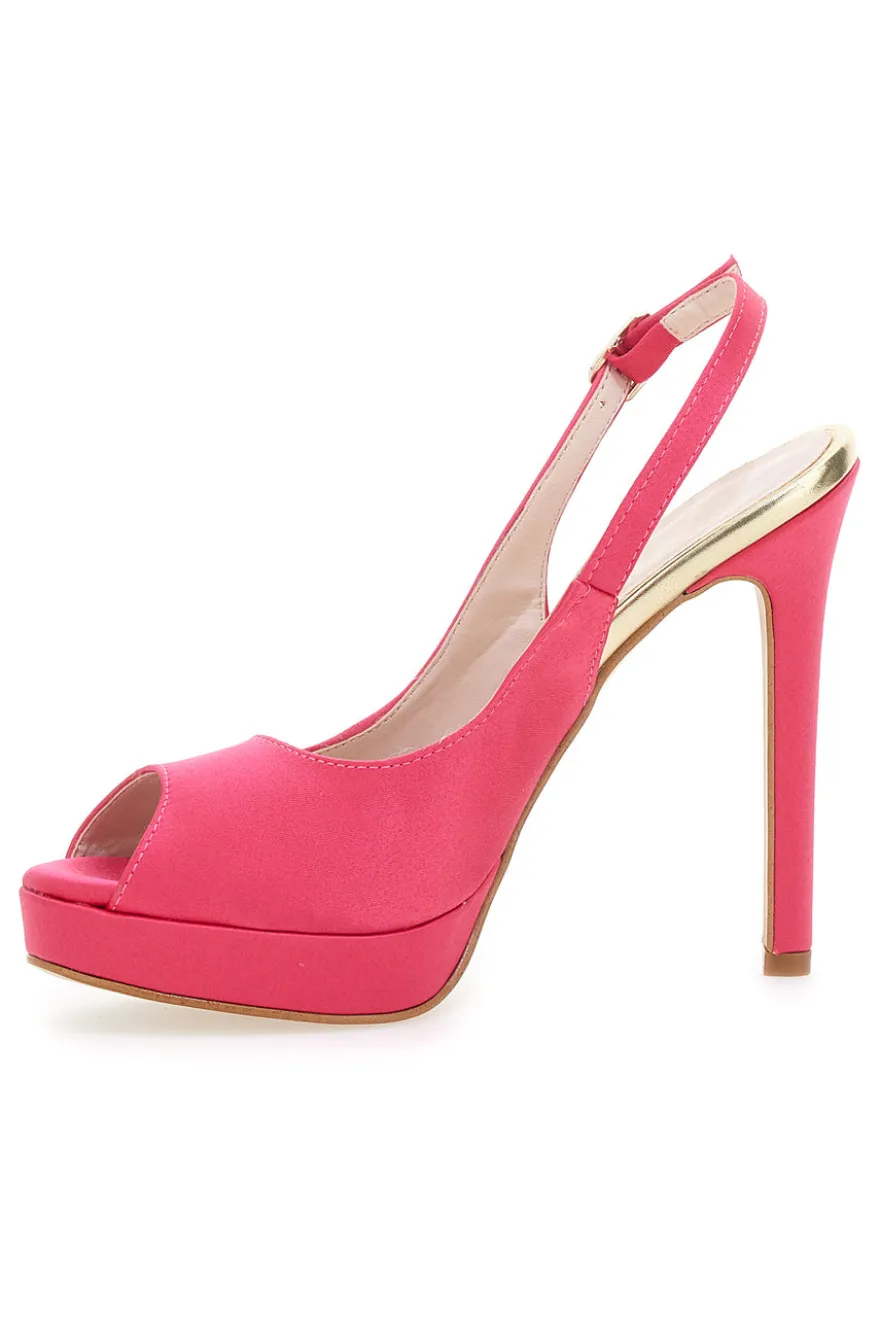 Décolleté con Punta Aperta Pittarello Glam 1164 Fuxia