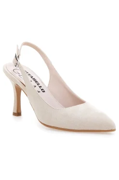 Décolleté da donna beige con cinturino slingback Pittarello Glam 5371