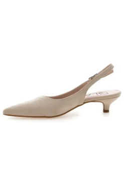 Décolleté da donna beige con cinturino slingback Pittarello Glam 3123