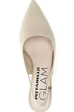 Décolleté da donna beige con cinturino slingback Pittarello Glam 3123