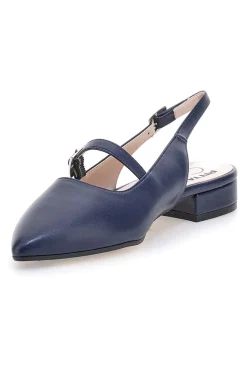 Décolleté da donna blu con cinturino slingback Pittarello Glam 3888