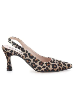 Décolleté da donna leopardato con cinturino slingback Pittarello Glam 31441