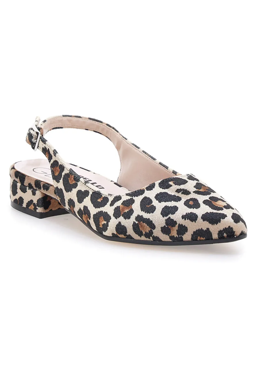 Décolleté da donna leopardato con cinturino slingback Pittarello Glam 3883